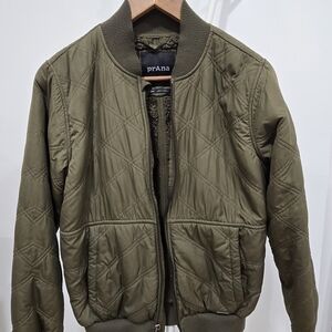 Prana Olive Bomber Jacket
